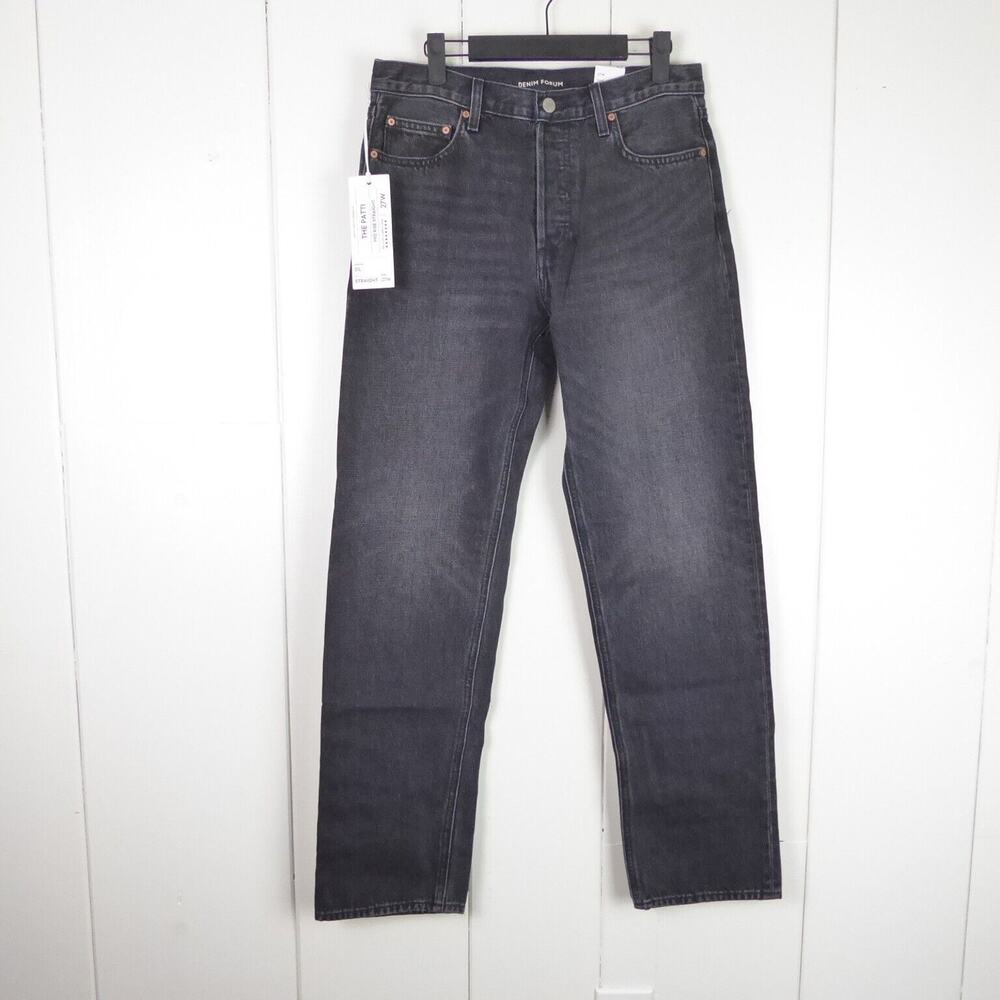 Denim Forum Women's Straight Leg Jeans - Dark Gray